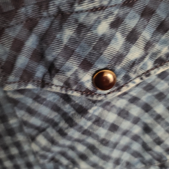 NWT NOIZE AMSTRDM Indigo Check Shirt - Picture 2 of 8